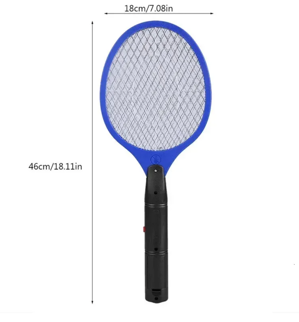 Electric Fly Swatter Racket Portable Mosquitos Killer Pest Control